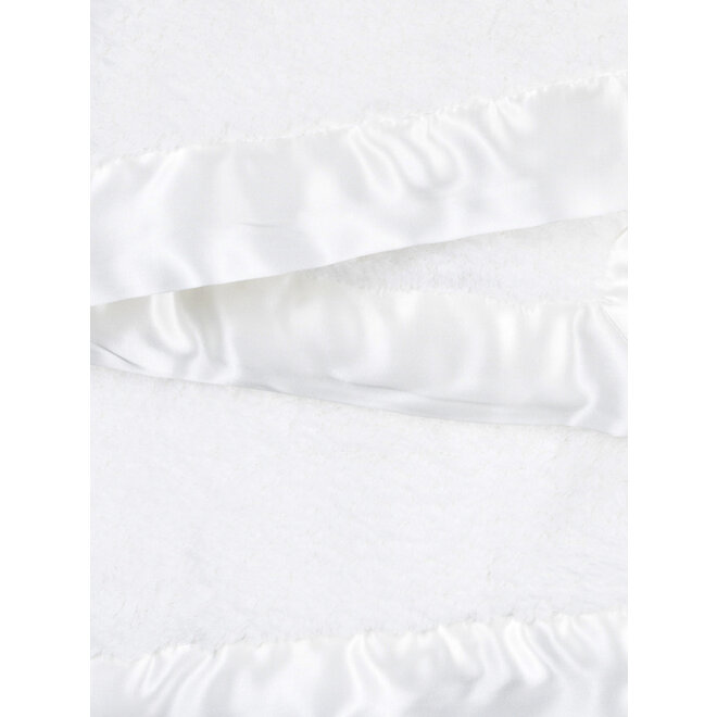 Chenille Blanket - White