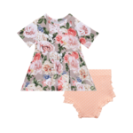Posh Peanut Cassie - Short Sleeve Peplum Top & Bloomer Set