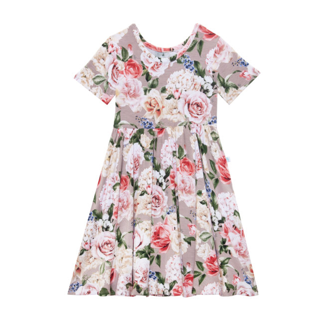 Cassie - Short Sleeve Twirl Dress