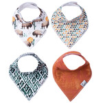 Bison Baby Bandana Bib Set (4-pack)