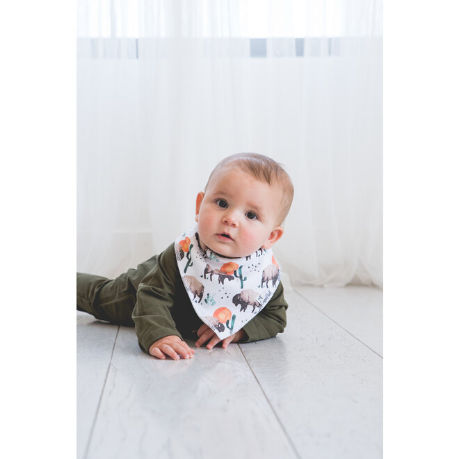 Bison Baby Bandana Bib Set (4-pack)