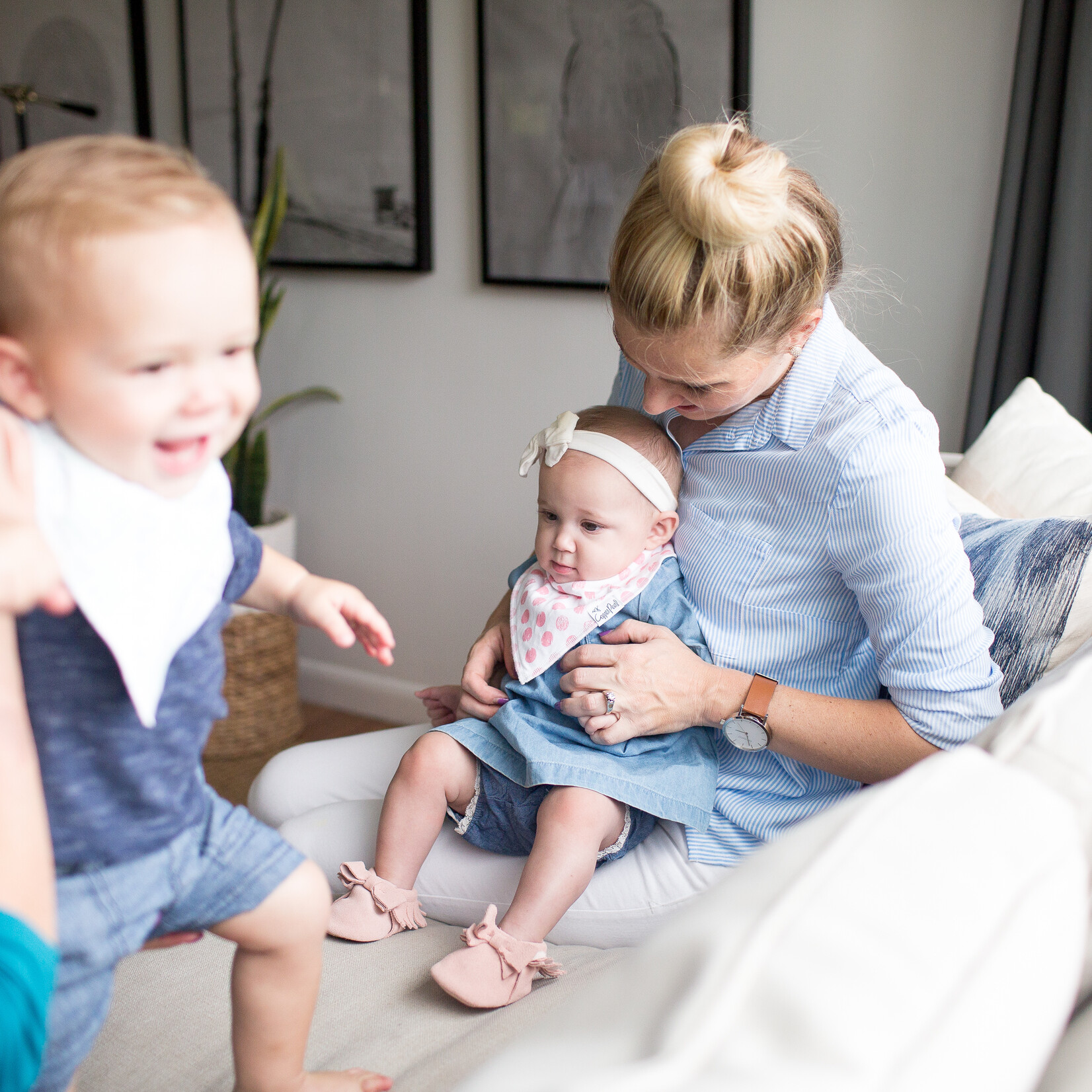 Claire Baby Bandana Bib Set (4-pack)