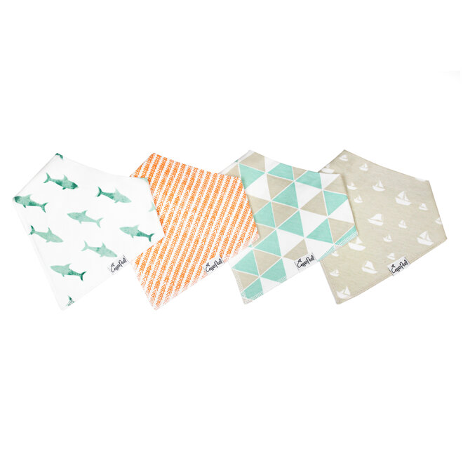 Pacific Baby Bandana Bib Set (4-pack)