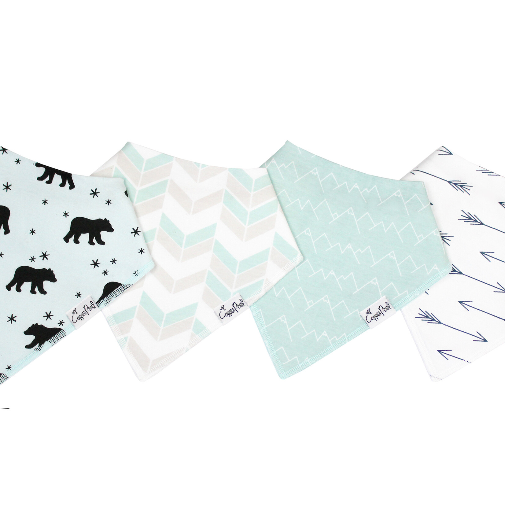 Archer Baby Bandana Bib Set (4-pack)