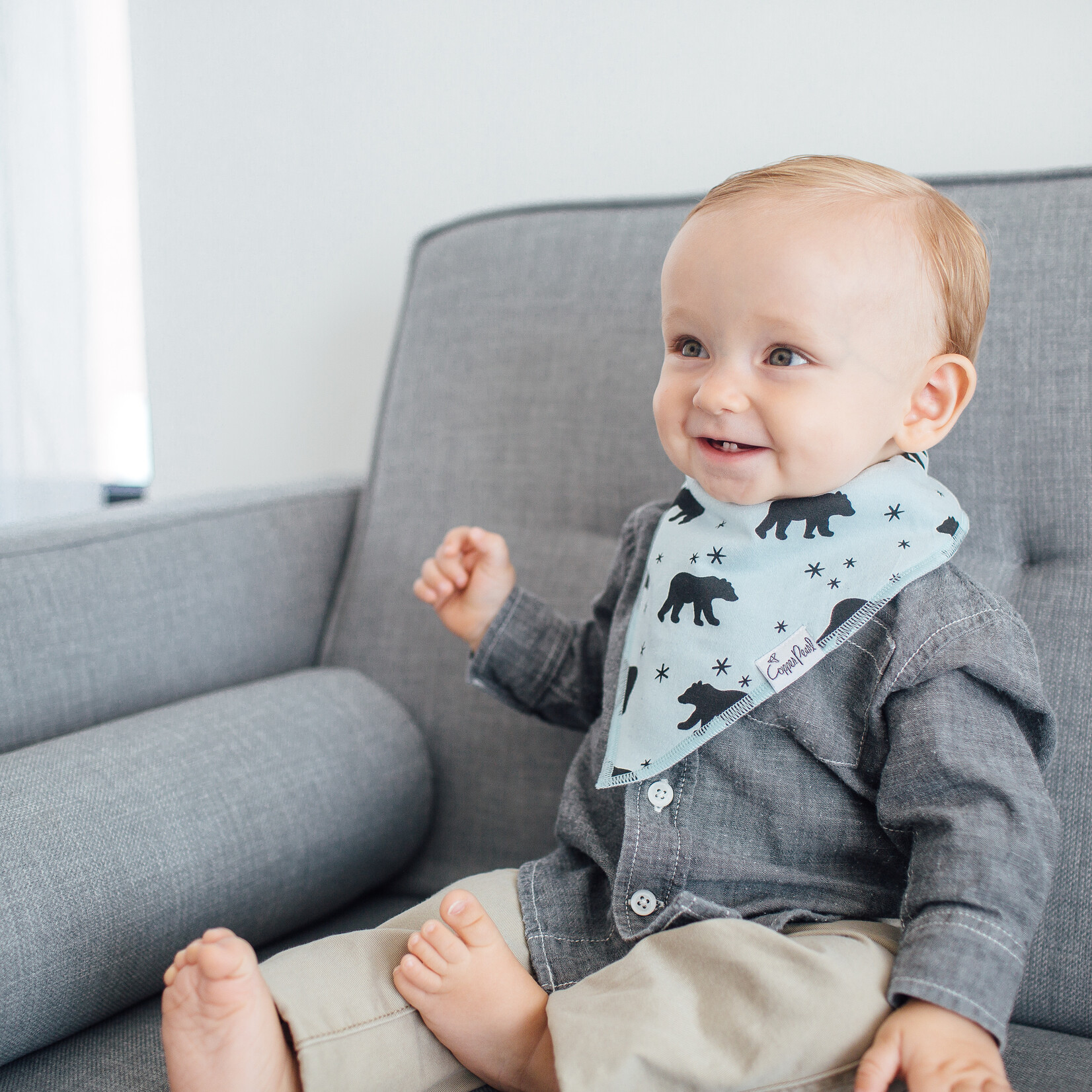 Archer Baby Bandana Bib Set (4-pack)