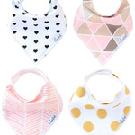 Blush Baby Bandana Bib Set (4-pack)
