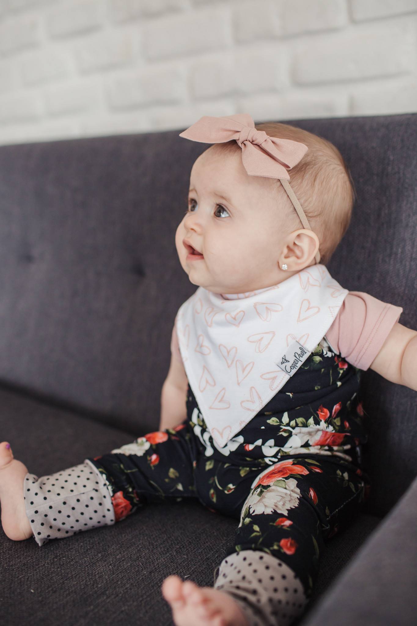 Lola Baby Bandana Bib Set 4 Pack Jack Gray Kids