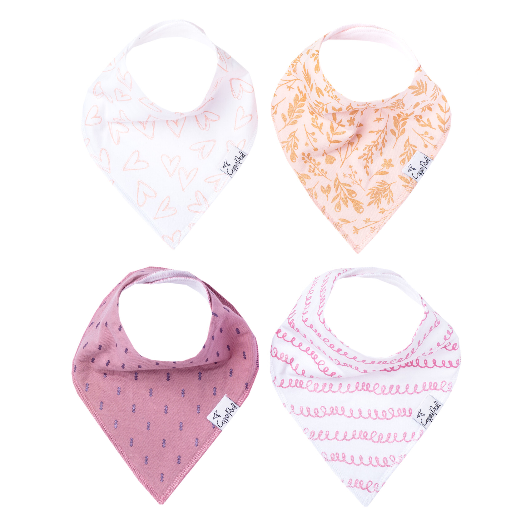 Lola Baby Bandana Bib Set (4-Pack)