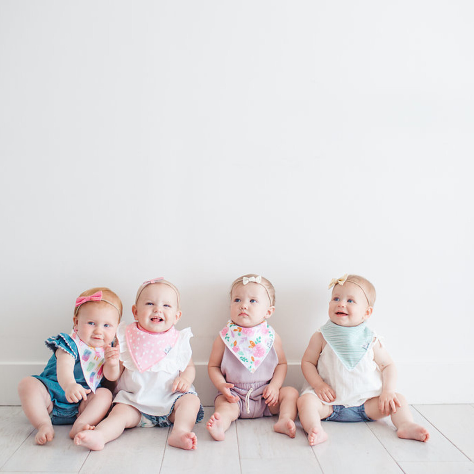 Summer Baby Bandana Bib Set (4-pack)