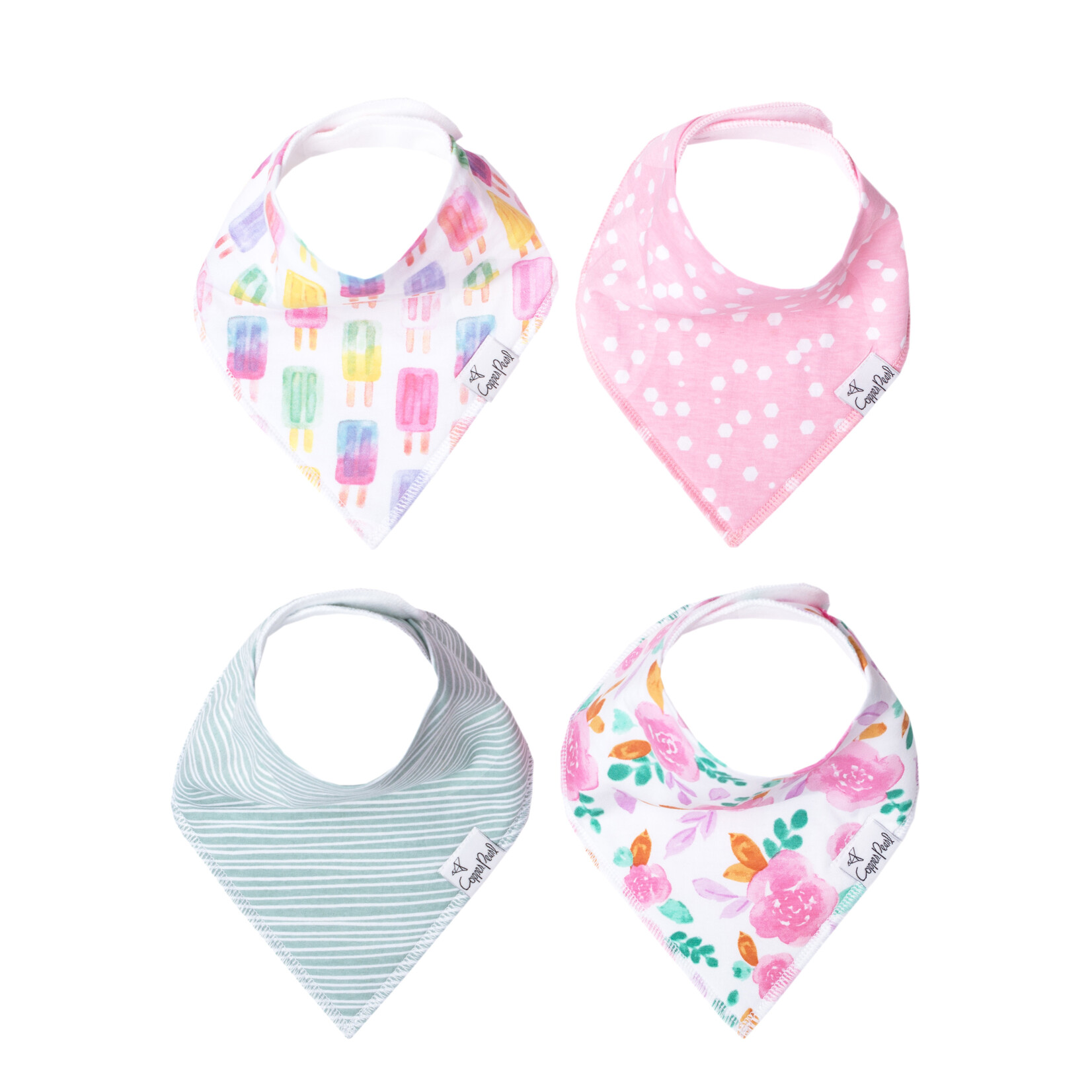 Summer Baby Bandana Bib Set (4-pack)