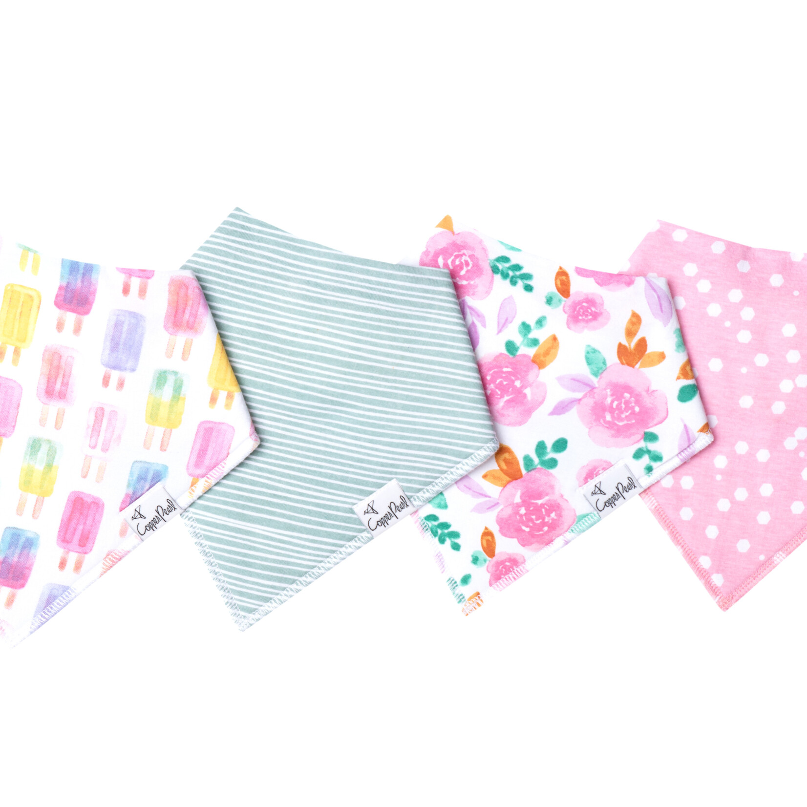 Summer Baby Bandana Bib Set (4-pack)
