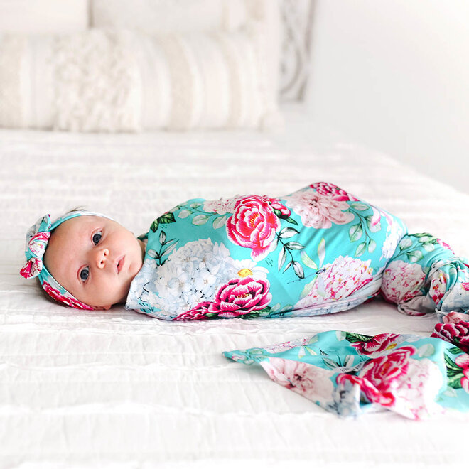 Eloise - Infant Swaddle and Headwrap Set