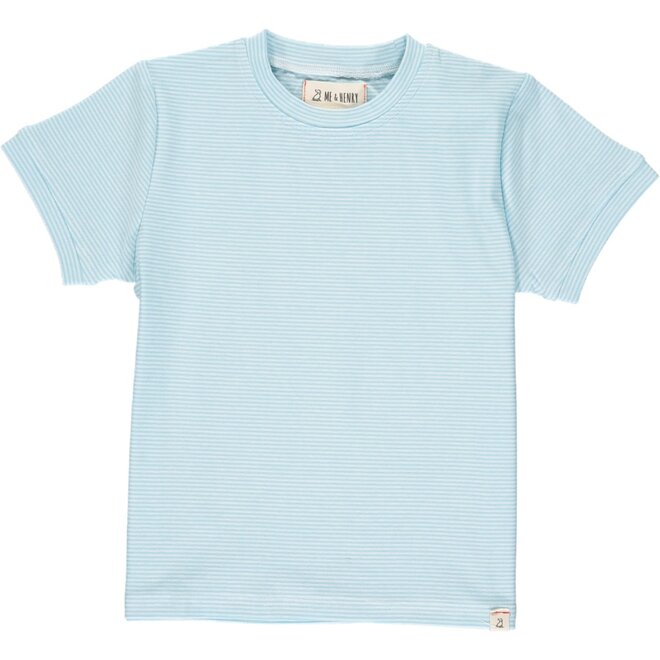 CAMPER tee - Blue micro stripe