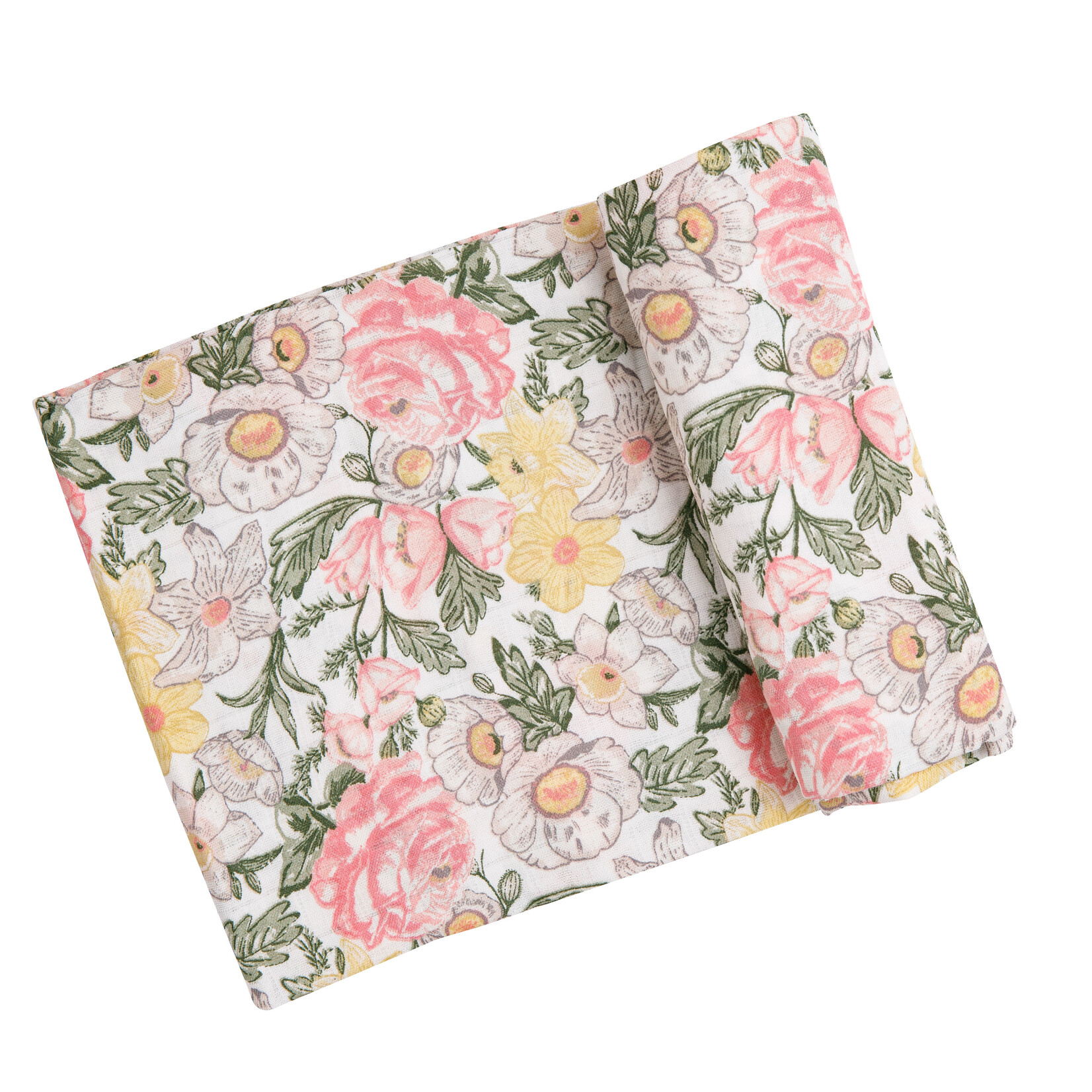 Traditional Floral Swaddle Blanket