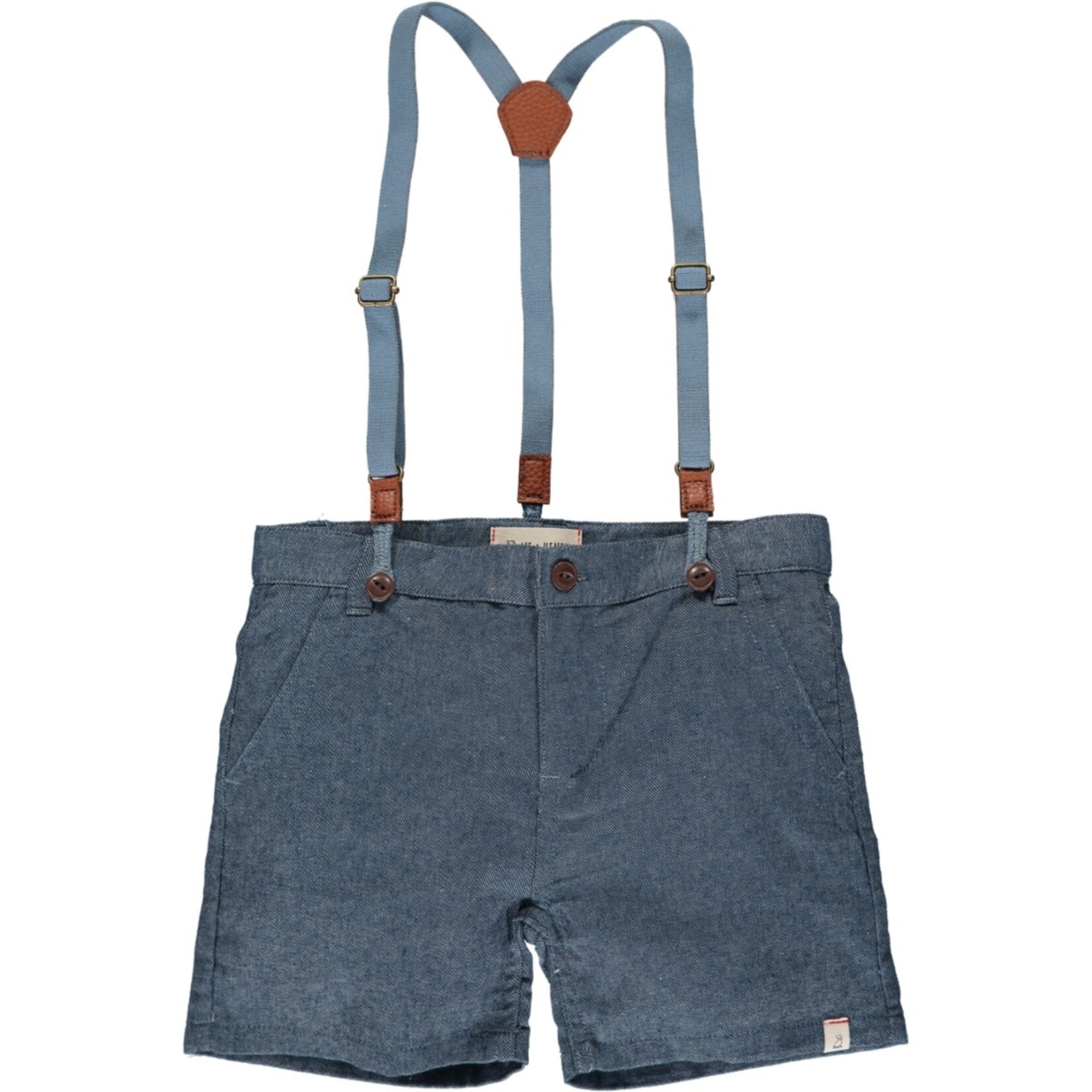 CAPTAIN shorts with suspenders - Pale Grey