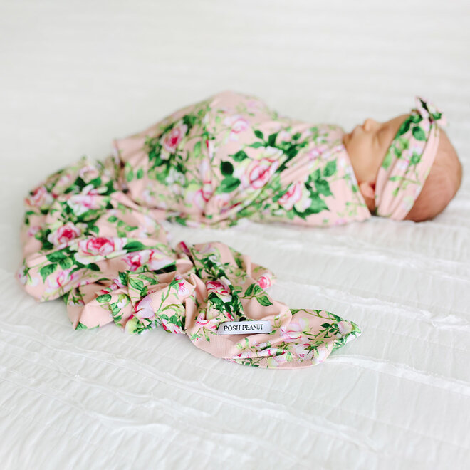 Renia - Infant Swaddle and Headwrap Set