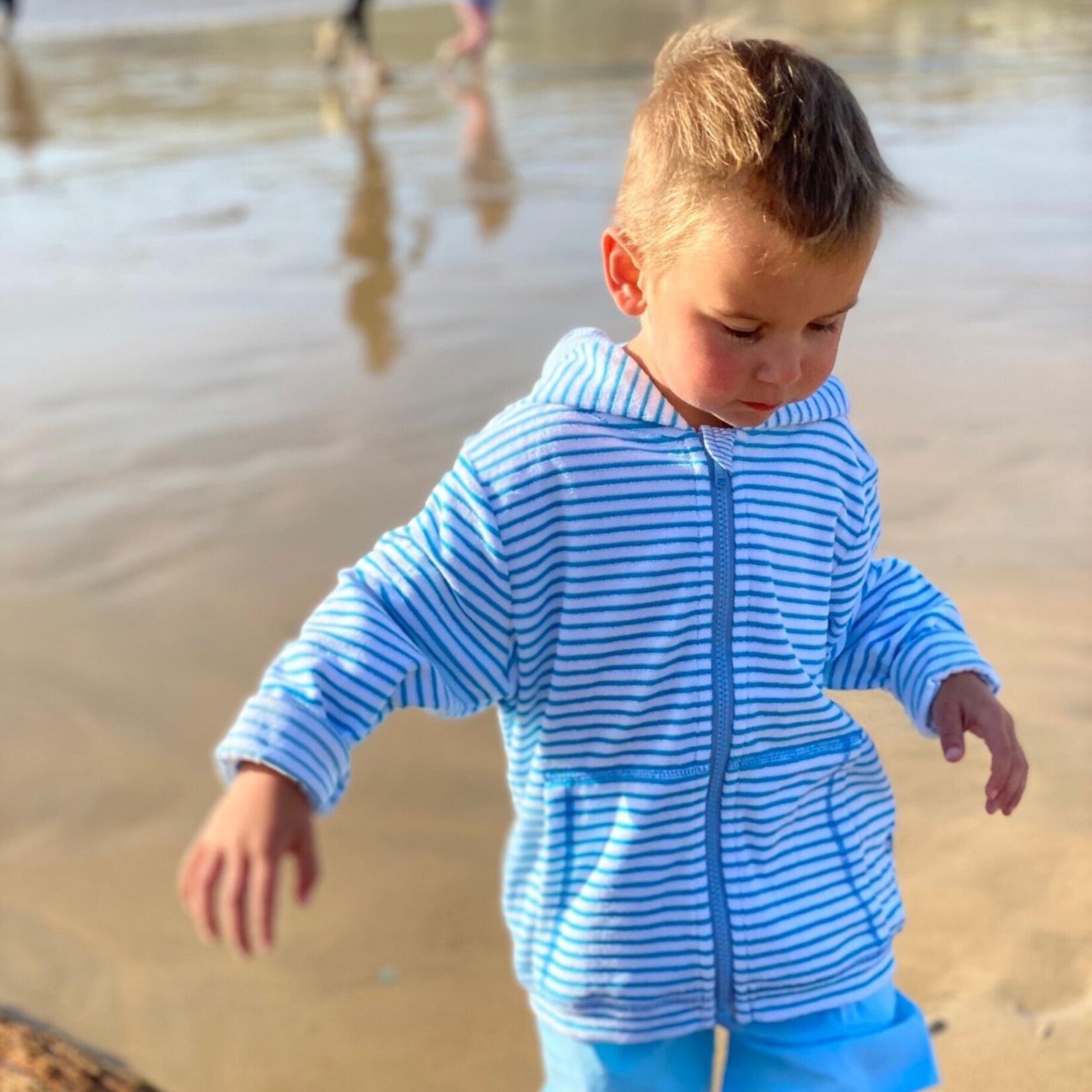 SURF swim shorts - Aqua Micro Stripe