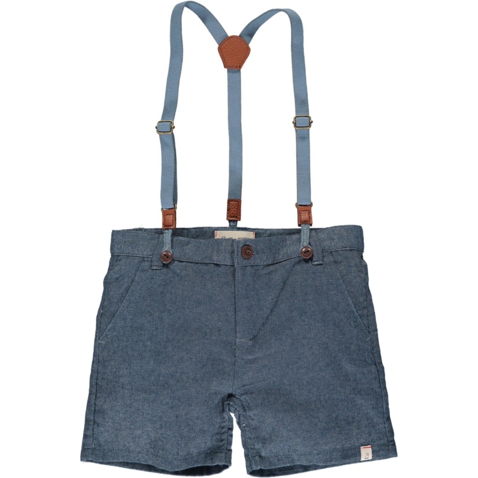 CAPTAIN shorts with suspenders - Pale Grey
