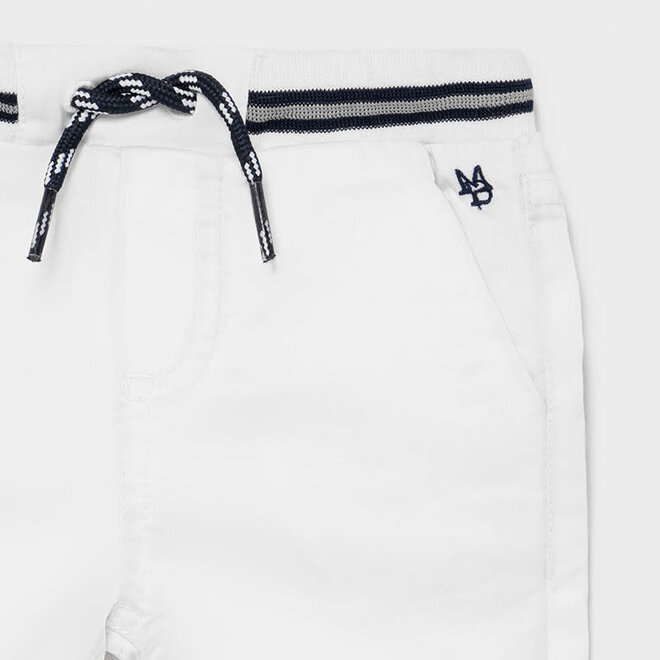 Twill Bermuda Short - White