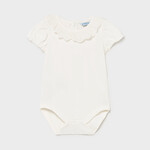 Bodysuit with Ruffle Collar - Natural