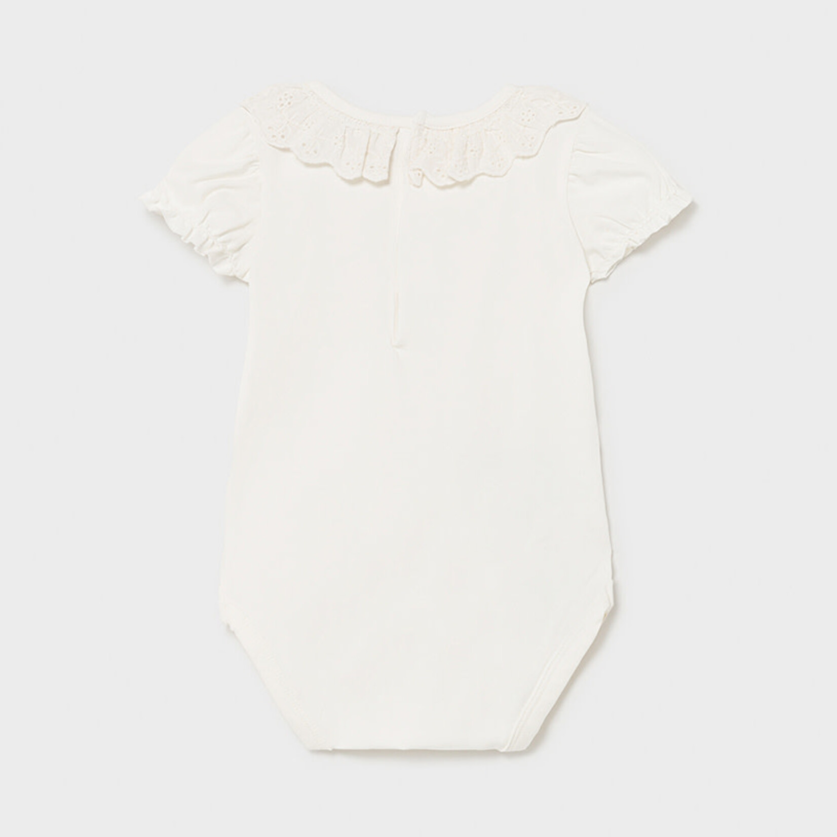 Bodysuit with Ruffle Collar - Natural