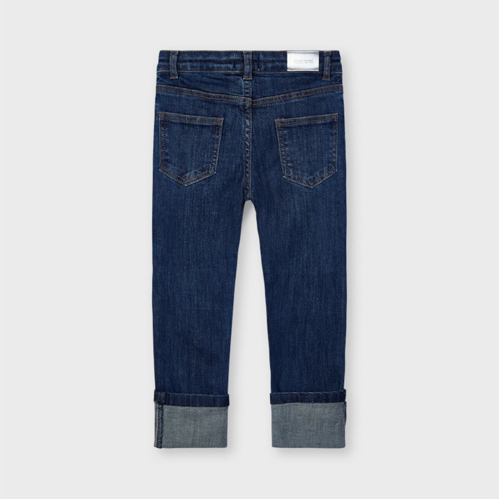 Long Skinny Denim Pants - Dark