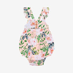 Posh Peanut Harper - Henley Ruffled Capsleeve Bubble Romper
