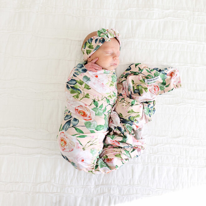 Harper- Infant Swaddle & Headwrap