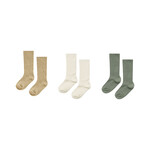 Rylee & Cru Knee Socks - Almond/Natural/Fern