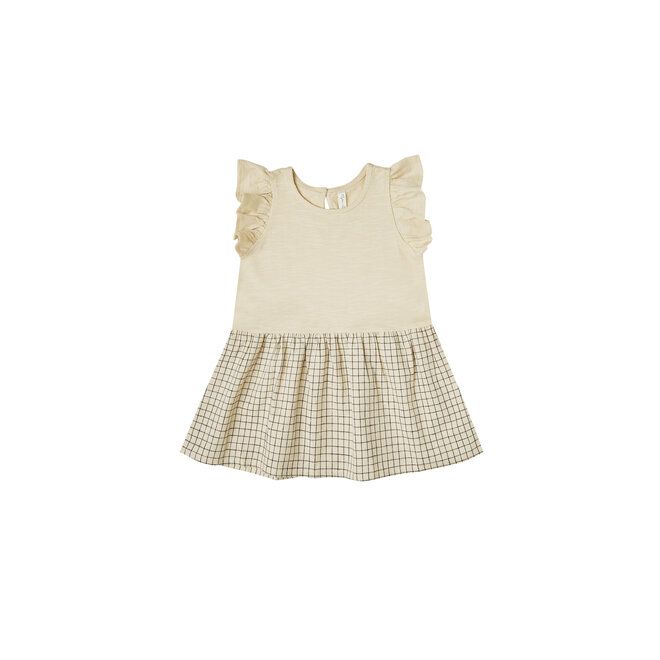Grid Coury Dress - Butter