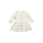 Long Sleeve Gauze Dress - Ivory