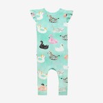 Posh Peanut Lenny - Ruffled Cap sleeve ruffled romper