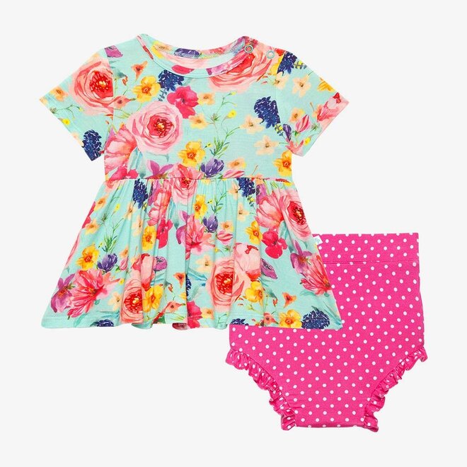 Olivia Mae - Short Sleeve Bloomer Set