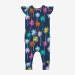 Posh Peanut Palmer - Ruffled Capsleeve Basic Romper