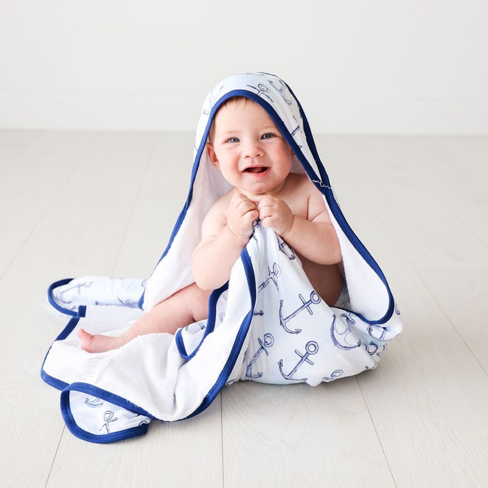 Posh Peanut Anchors Away - Hooded Towel