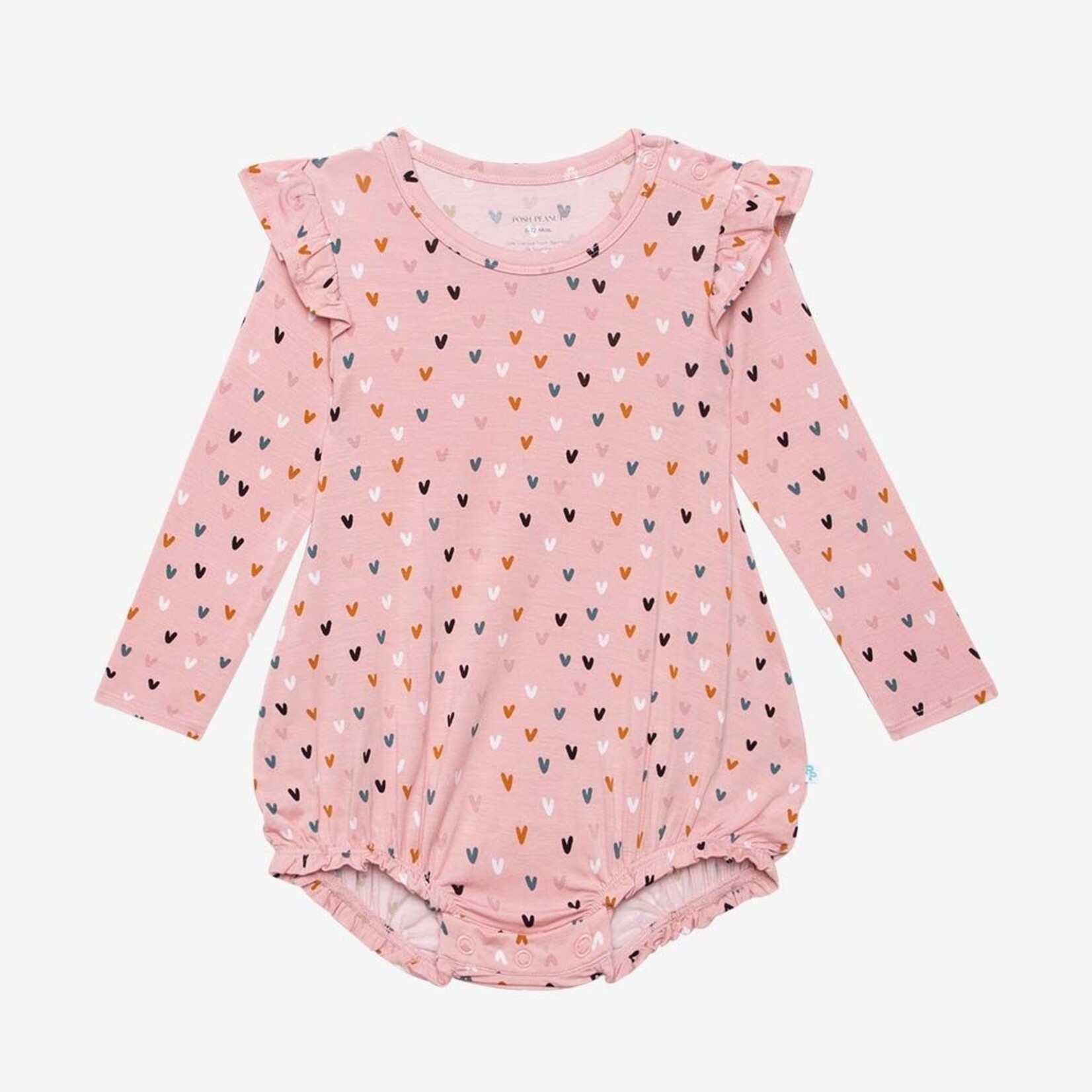 Posh Peanut Cassidy - Long Sleeve Ruffled Bubble Romper