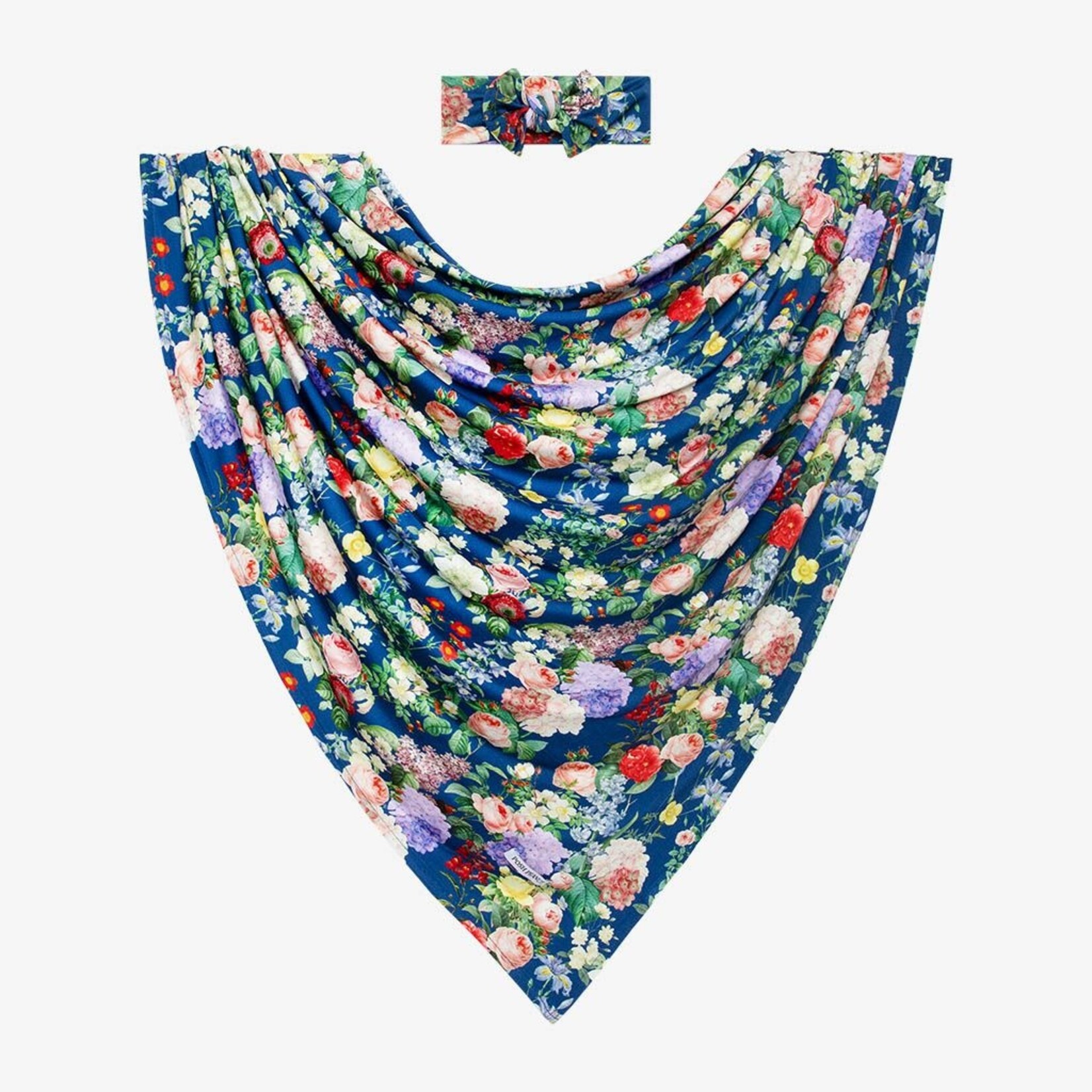 Posh Peanut Carmen - Infant Swaddle and Headwrap Set