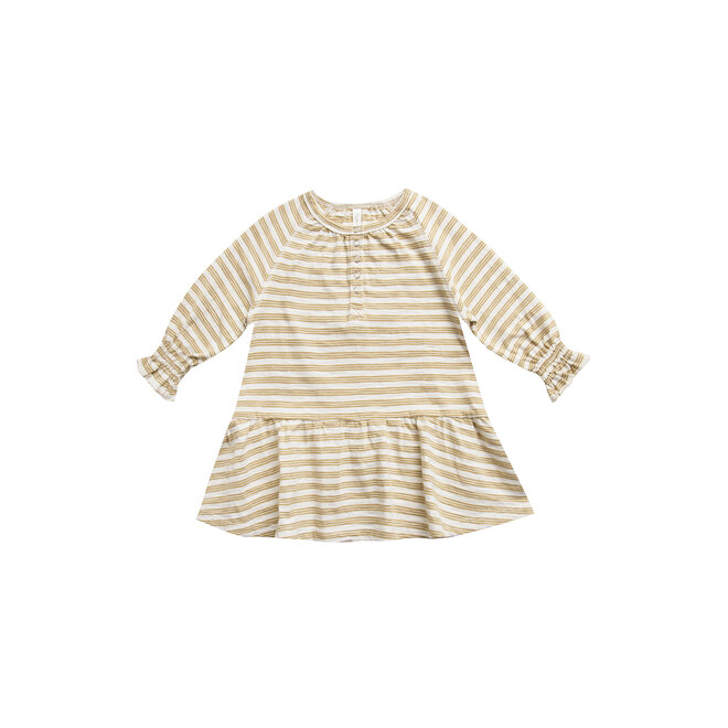 Swing Dress - Gold Stripe