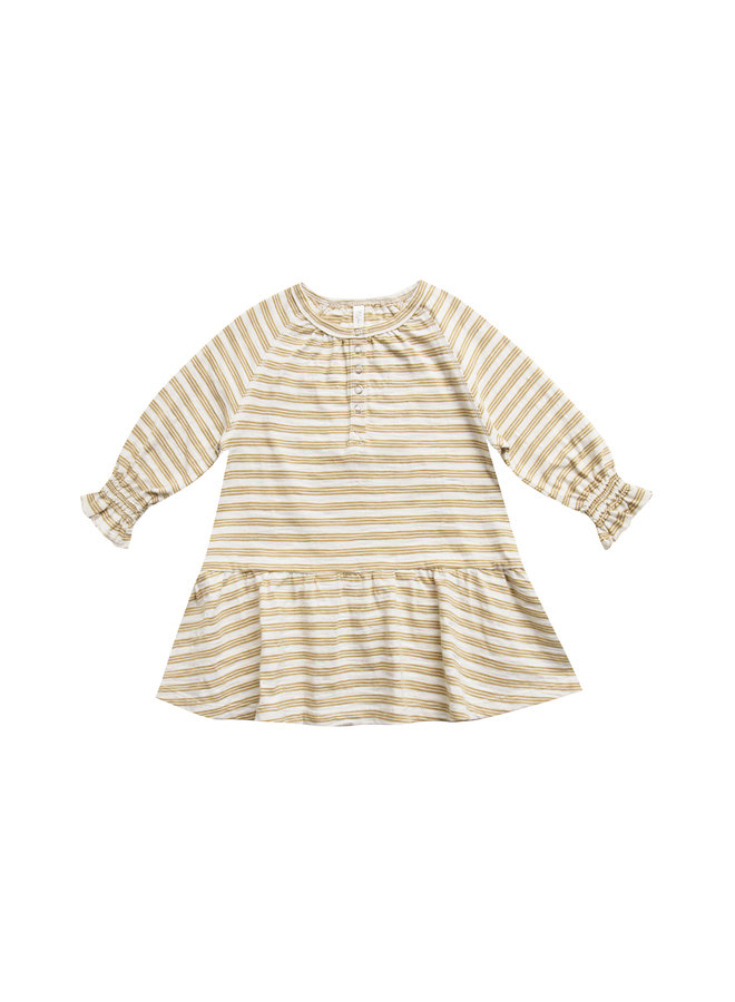 Swing Dress - Gold Stripe