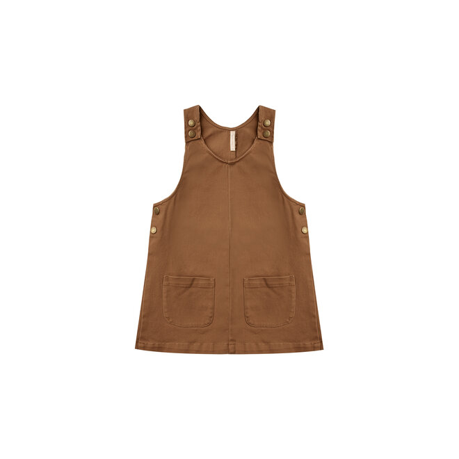 Odette Overall Dress - Rust