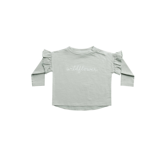 Ruffle Longsleeve Tee - Wildflower