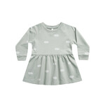 Rylee + Cru Long Sleeve Raglan Dress - Clouds