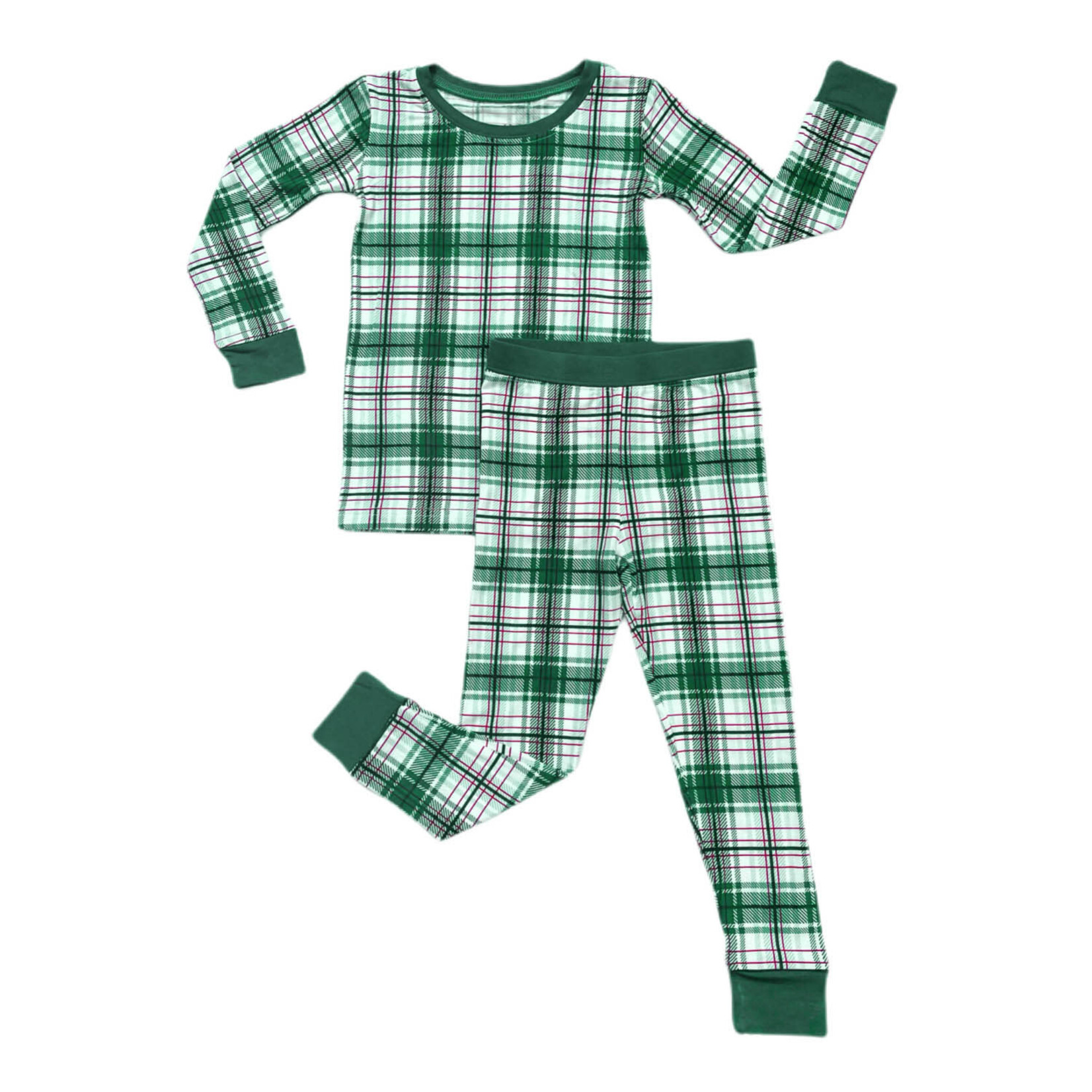 Little Sleepies Noel Plaid - Two-piece Pajama Set
