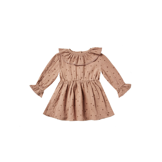 Ruffle Collar Baby Dress - North Star
