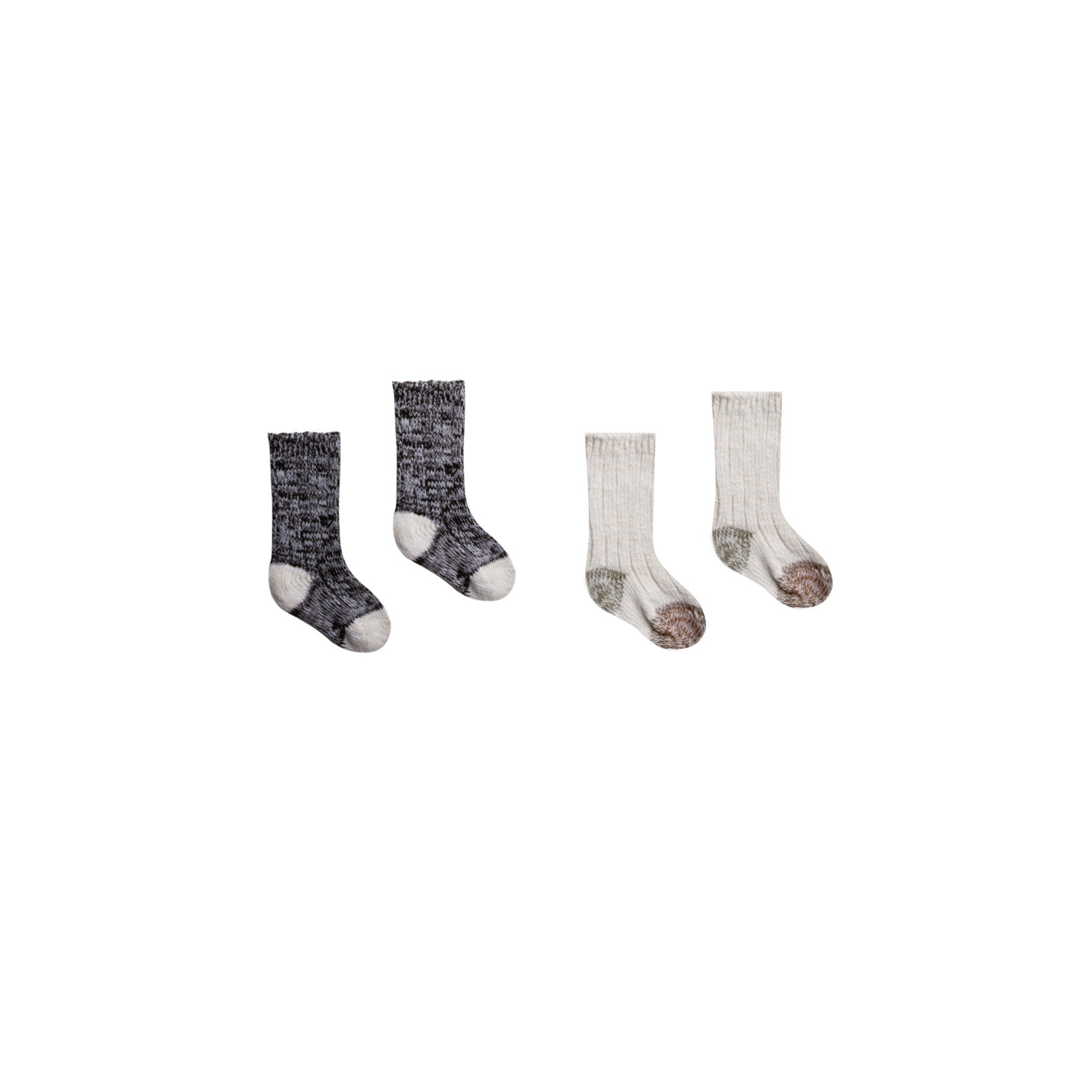 Rylee + Cru Chunky Knit Socks Set - Color Block