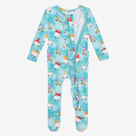 Posh Peanut Gnomey - Ruffled Zippered Footie