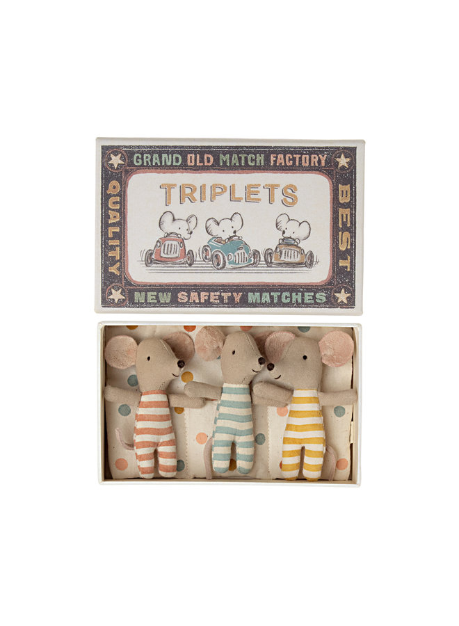Triplets, Baby Mice in Matchbox | 17-2001-01