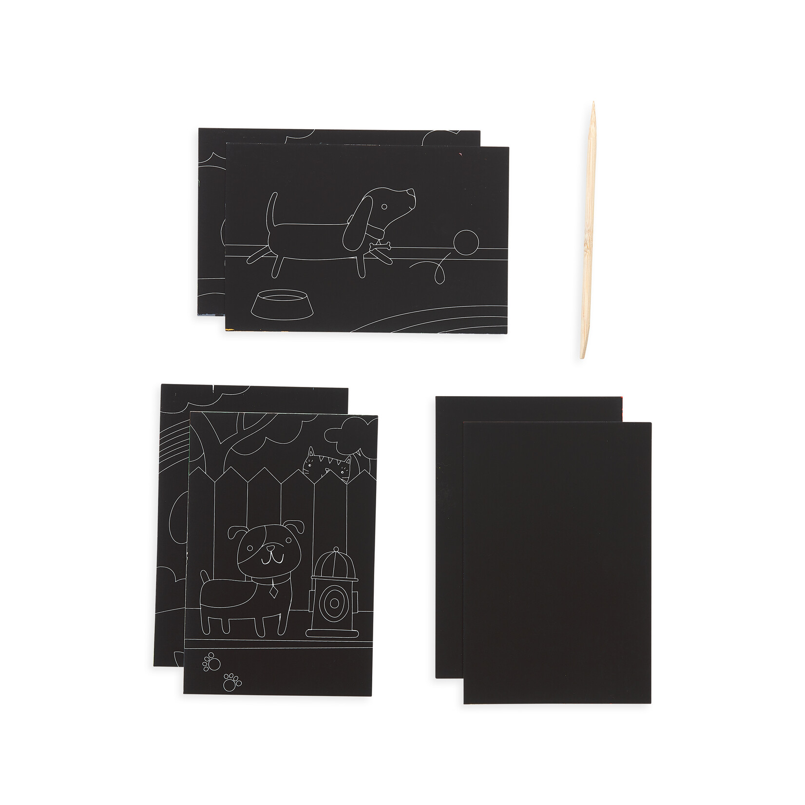Mini Scratch & Scribble Art Kit: Playful Pups