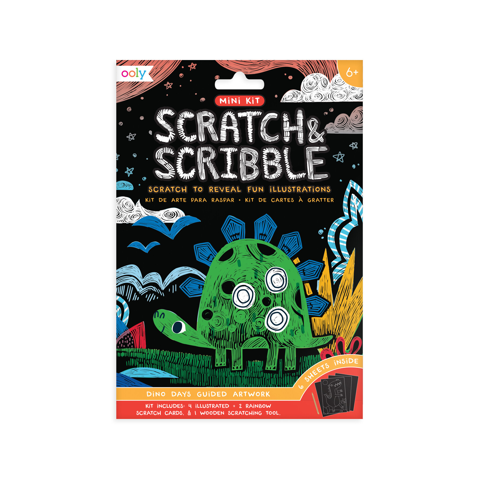 Scratch & Scribble Mini Kit: Dino. Days
