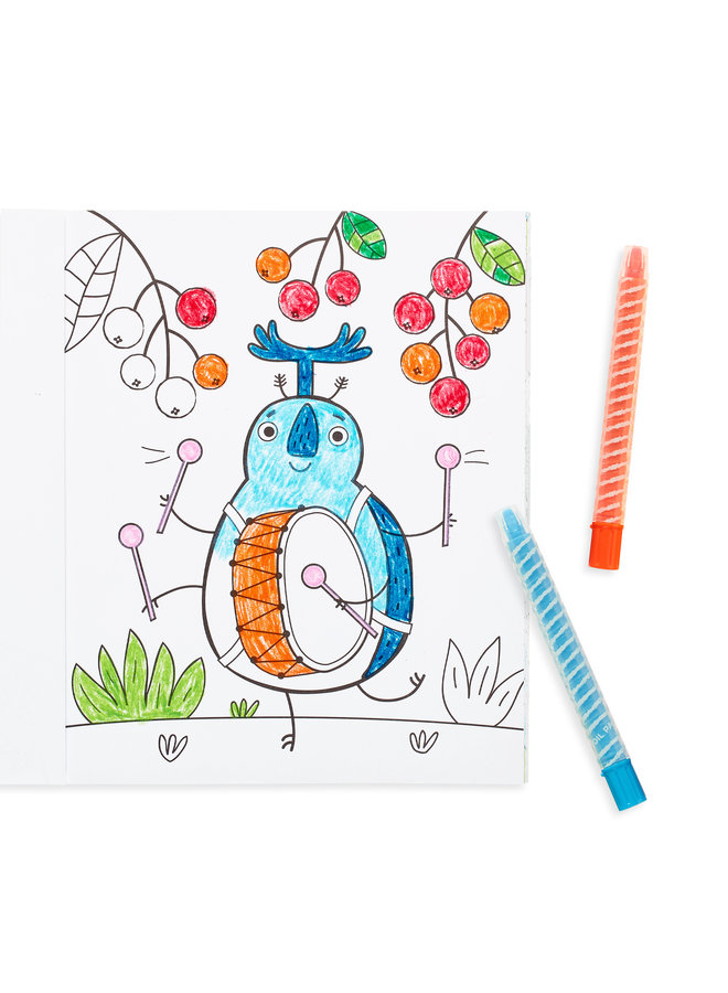 Color-In Book: Busy Bug Buddies